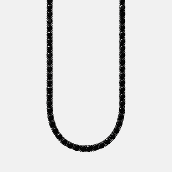 Colar Riviera Zircônia Ônix - Ródio Negro