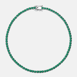 Colar Riviera Zircônia Verde Esmeralda