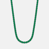 Colar Riviera Zircônia Verde Esmeralda