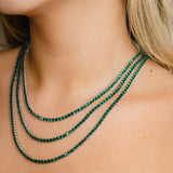 Colar Riviera Zircônia Verde Esmeralda