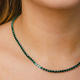 Colar Riviera Zircônia Verde Esmeralda