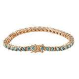 Riviera Moissanite Topázio - Ouro Rosé