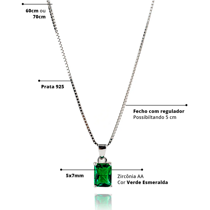 Colar Veneziana Verde