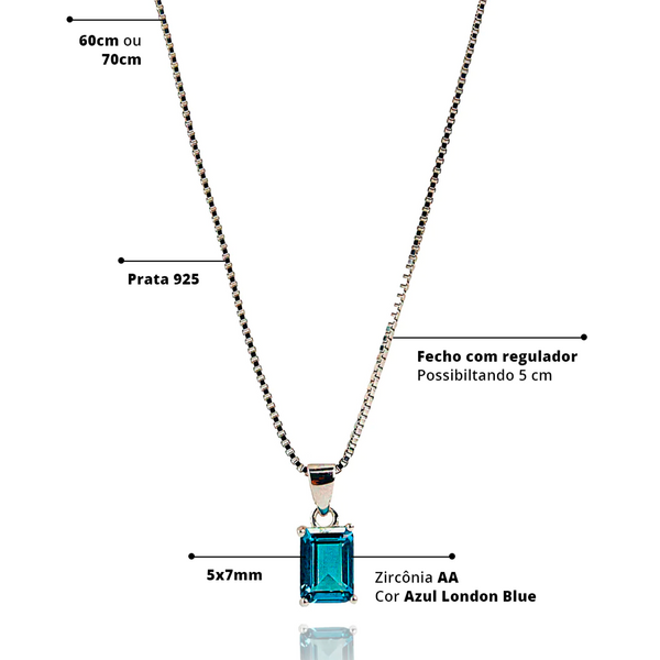 Colar Veneziana London Blue