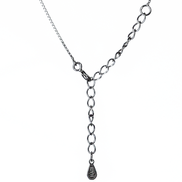 Colar Veneziana Ônix - Ródio Negro