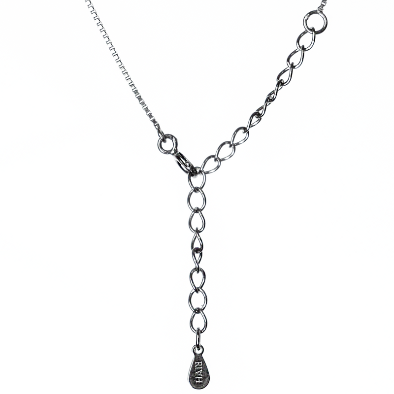 Colar Veneziana Ônix - Ródio Negro