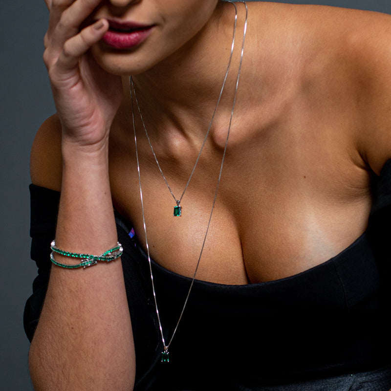 Colar Veneziana Verde